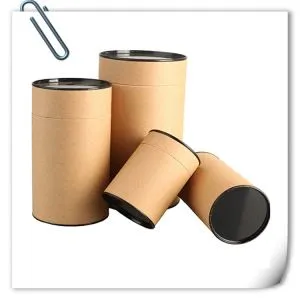 tè di carta può packaging cosmetico tubo di carta patinata