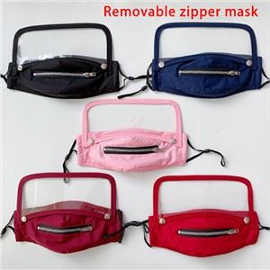 Maschera protettiva lavabile con cerniera Maschera per uomo&riutilizzabile per donna Maschera con cerniera facile da bere Maschere per il viso Copertura Proteggi Maschera per bocca lavabile unisex